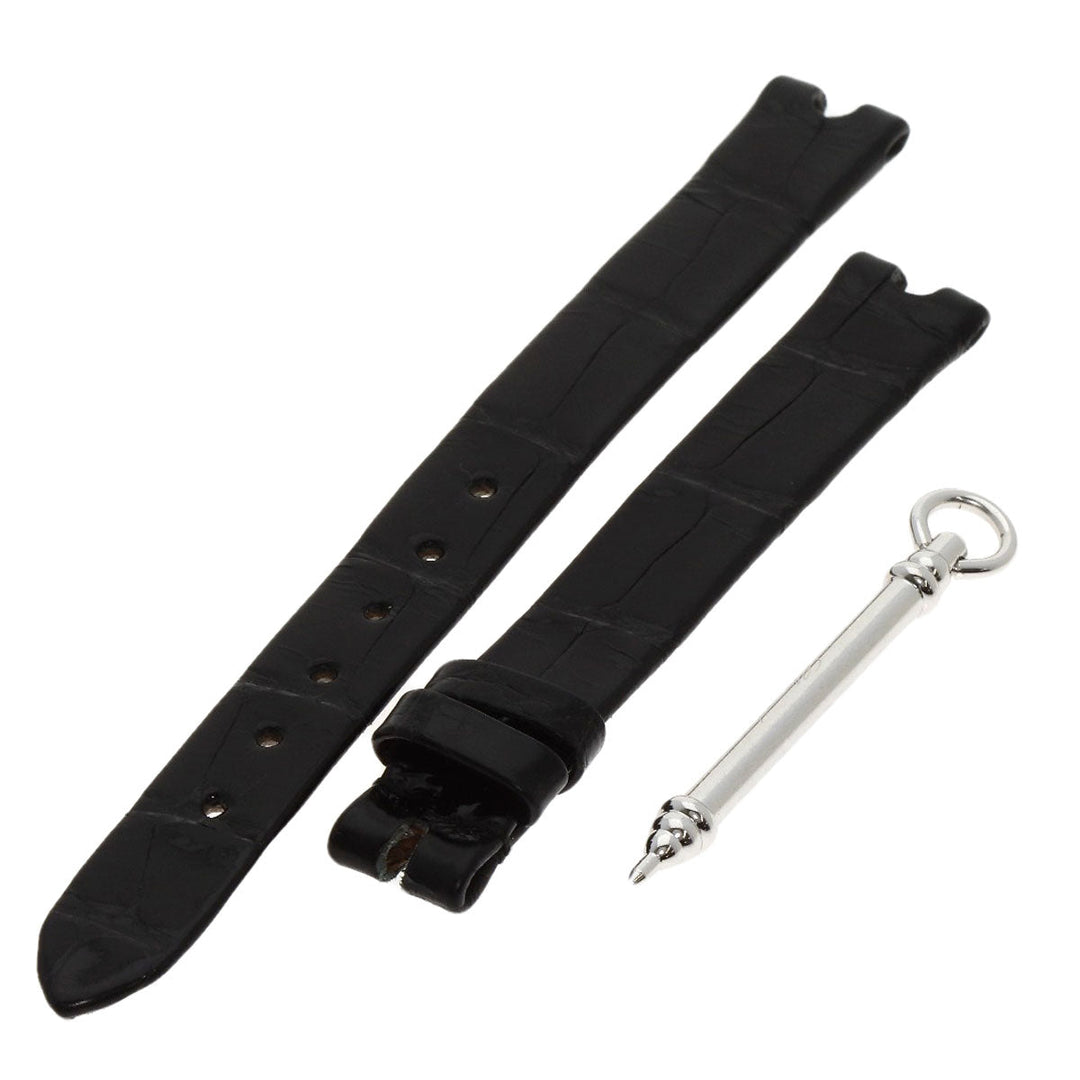 Chopard Watches Quartz 209415-1001 K18WG, leather Silver Happy diamond icon Silver dial Women Used Authentic