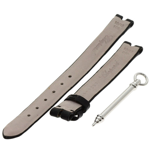 Chopard Watches Quartz 209415-1001 K18WG, leather Silver Happy diamond icon Silver dial Women Used Authentic