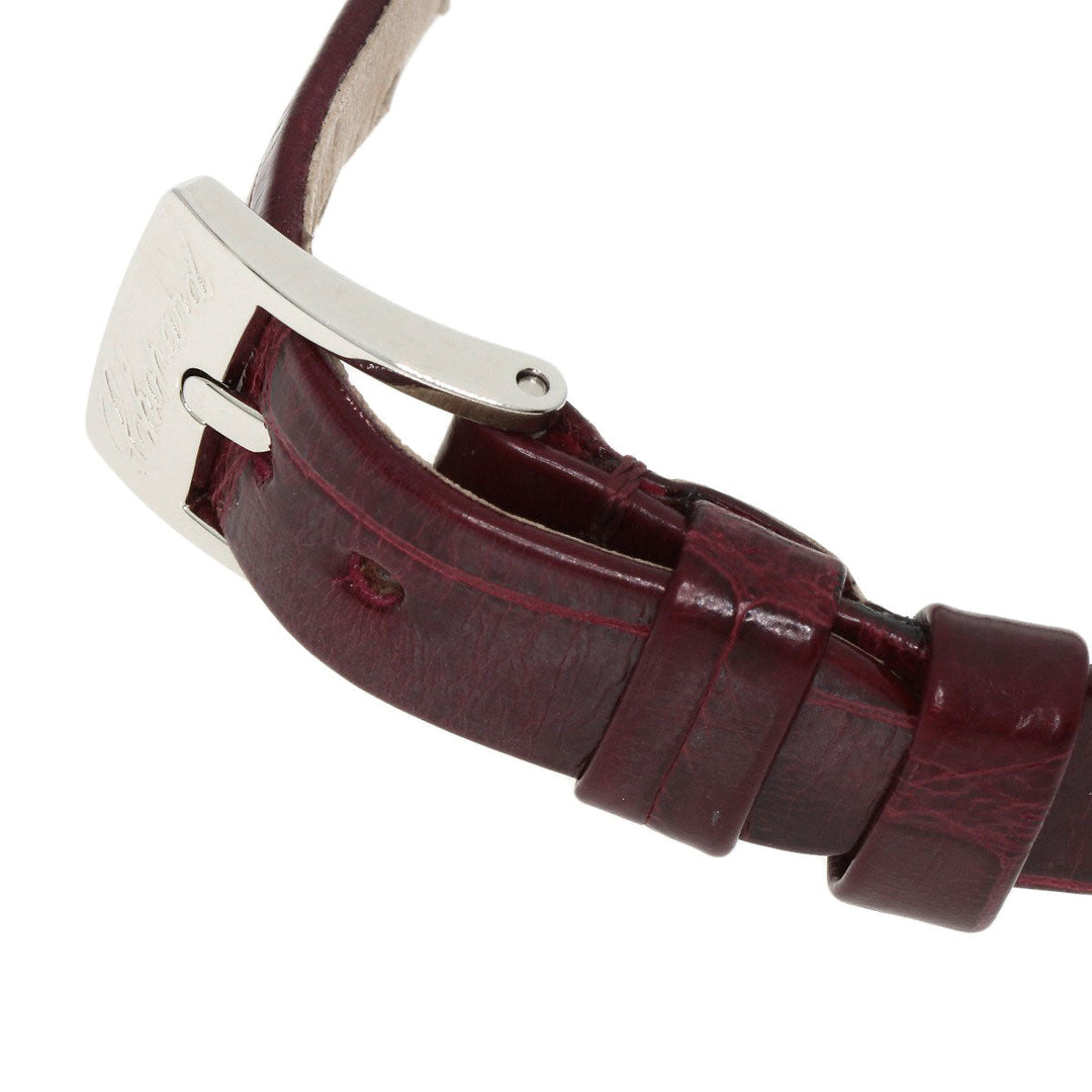 Chopard Watches Quartz 209415-1001 K18WG, leather Silver Happy diamond icon Silver dial Women Used Authentic