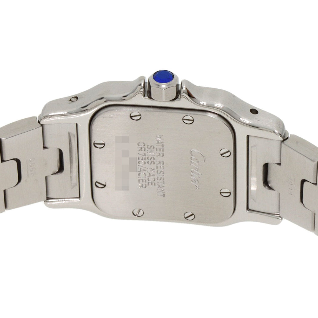 CARTIER Watches Quartz W20012C4 Stainless Steel , Stainless Steel , K18YG gold Santosgalbe SM Ivory dial Women Used Authentic