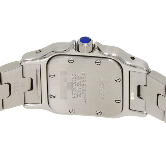 CARTIER Watches Quartz W20012C4 Stainless Steel , Stainless Steel , K18YG gold Santosgalbe SM Ivory dial Women Used Authentic