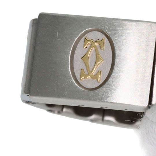CARTIER Watches Quartz W20012C4 Stainless Steel , Stainless Steel , K18YG gold Santosgalbe SM Ivory dial Women Used Authentic