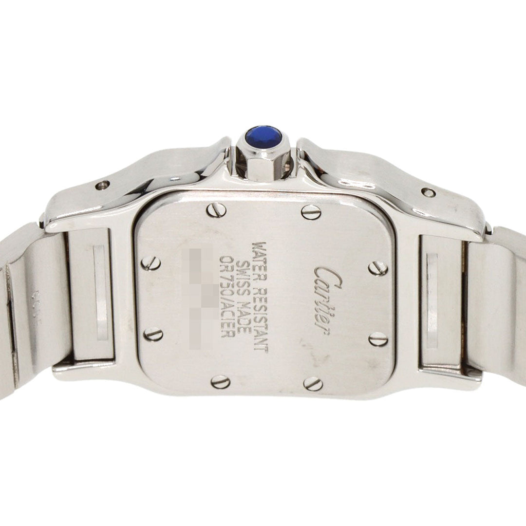 CARTIER Watches Quartz W20012C4 Stainless Steel , Stainless Steel , K18YG gold Santosgalbe SM Ivory dial Women Used Authentic