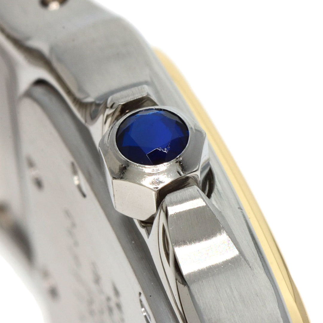 CARTIER Watches Quartz W20012C4 Stainless Steel , Stainless Steel , K18YG gold Santosgalbe SM Ivory dial Women Used Authentic