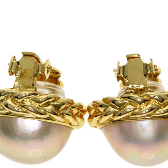 TASAKI Earring 18K Yellow Gold gold Mabe Pearl Pearl