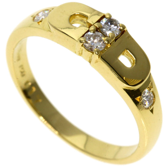 Christian Dior Ring 18K Yellow Gold gold diamond Women Used Authentic