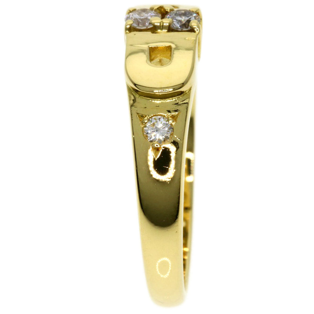 Christian Dior Ring 18K Yellow Gold gold diamond Women Used Authentic