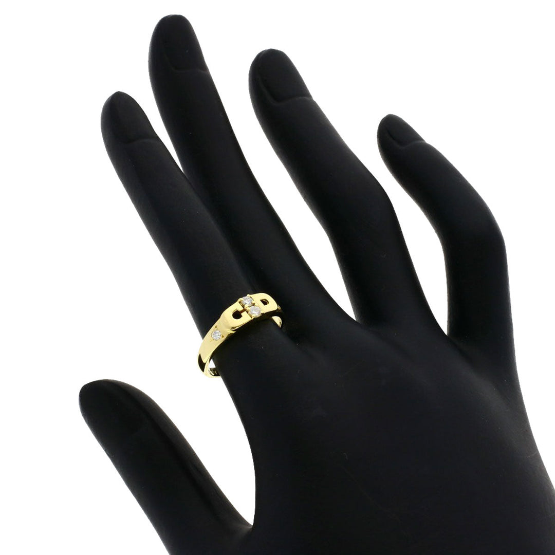 Christian Dior Ring 18K Yellow Gold gold diamond Women Used Authentic