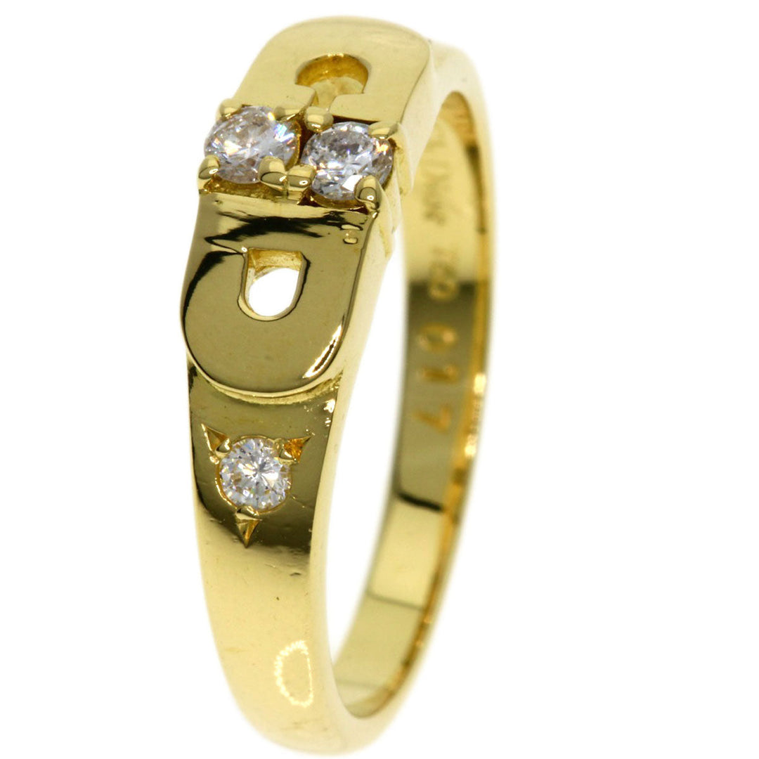Christian Dior Ring 18K Yellow Gold gold diamond Women Used Authentic