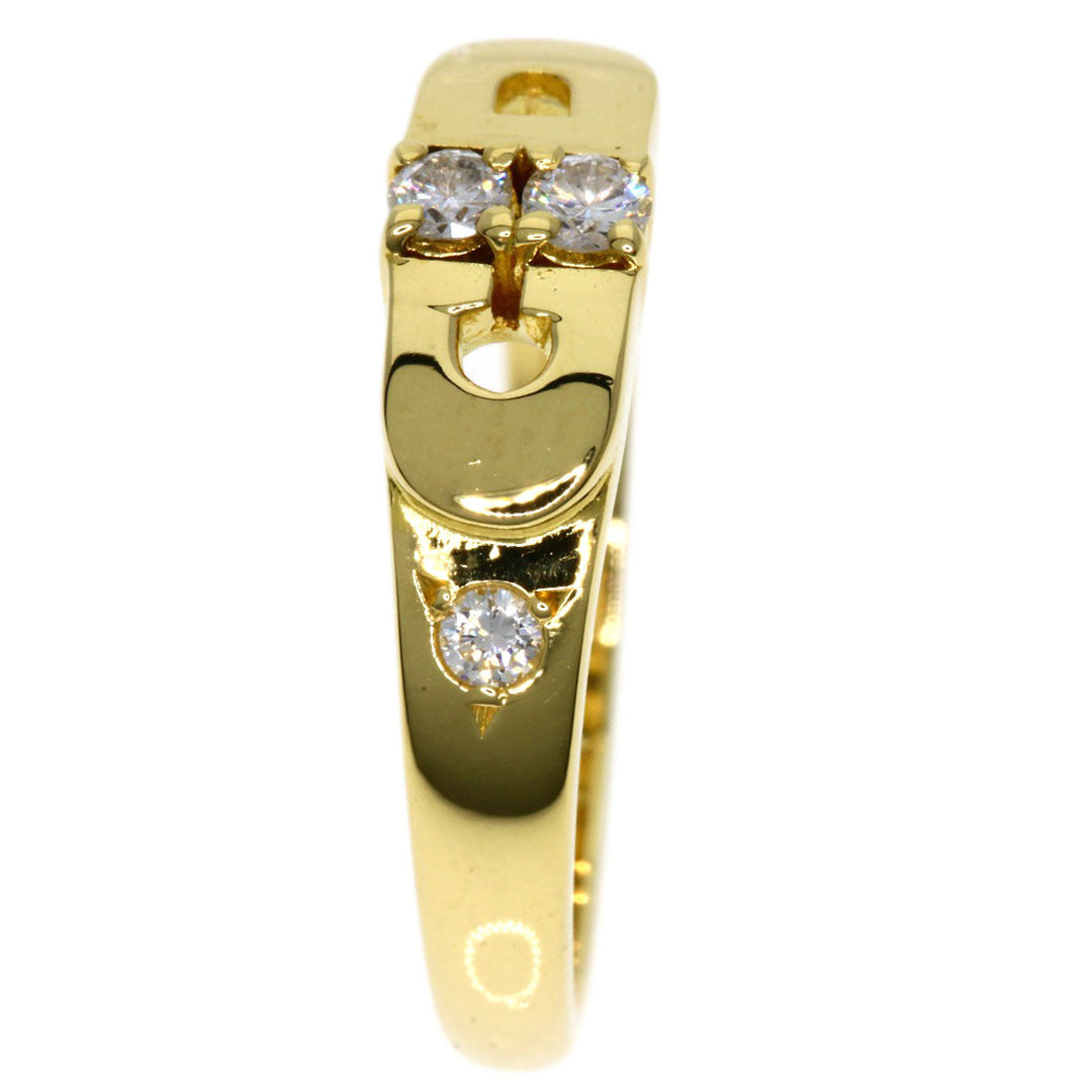 Christian Dior Ring 18K Yellow Gold gold diamond Women Used Authentic