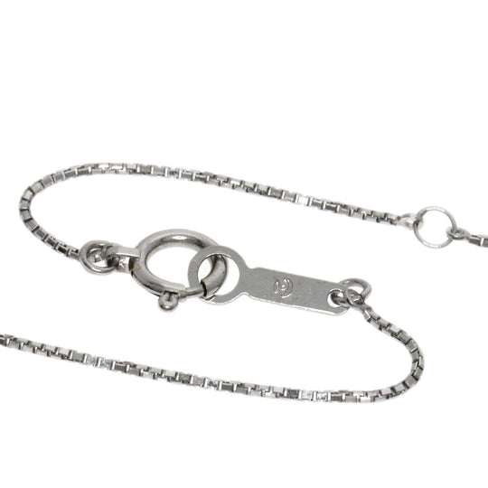 TASAKI Necklace K14WG Silver diamond Women Used Authentic