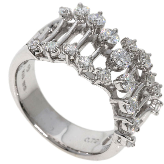TASAKI Ring K18WG Silver diamond Women Used Authentic