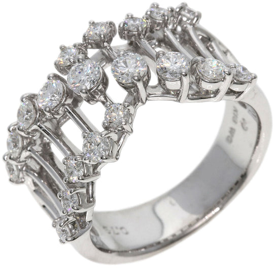 TASAKI Ring K18WG Silver diamond Women Used Authentic