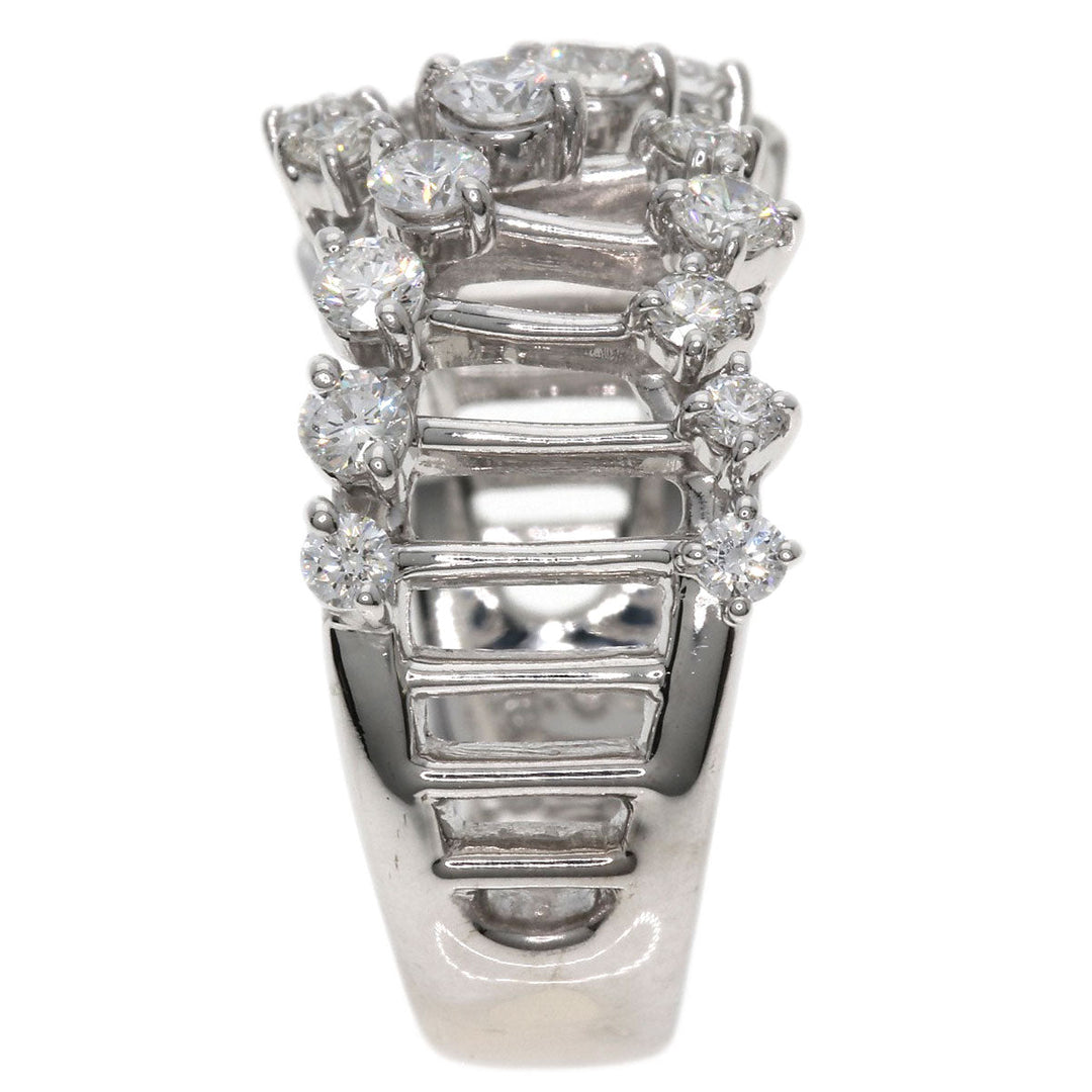 TASAKI Ring K18WG Silver diamond Women Used Authentic