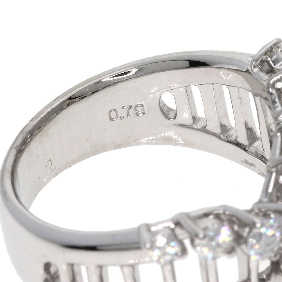 TASAKI Ring K18WG Silver diamond Women Used Authentic