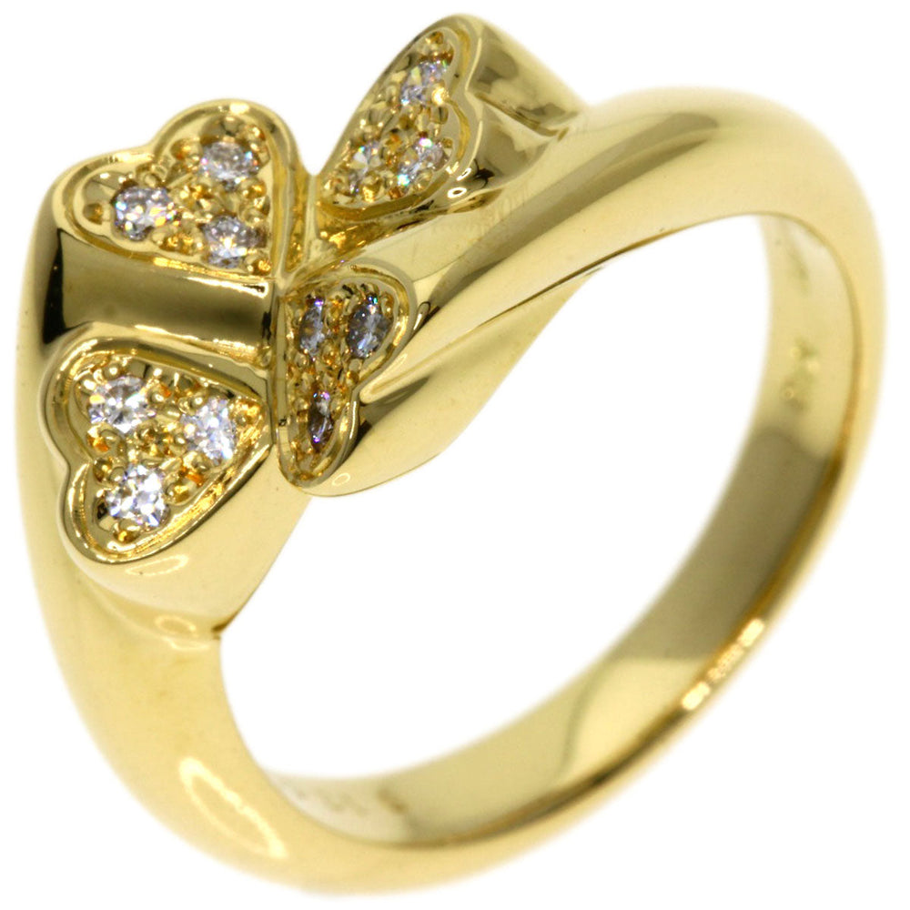 MIKIMOTO Ring 18K Yellow Gold gold Diamond heart