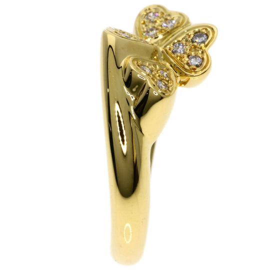 MIKIMOTO Ring 18K Yellow Gold gold Diamond heart