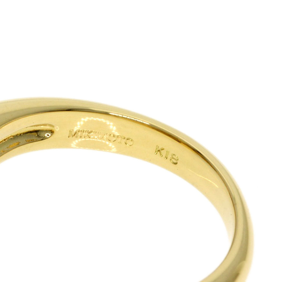 MIKIMOTO Ring 18K Yellow Gold gold Diamond heart