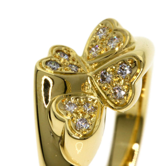 MIKIMOTO Ring 18K Yellow Gold gold Diamond heart