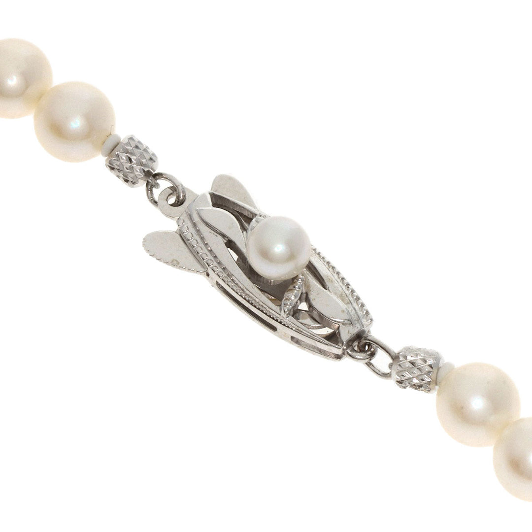 MIKIMOTO Pendant top SV Silver Pearl Women Used Authentic