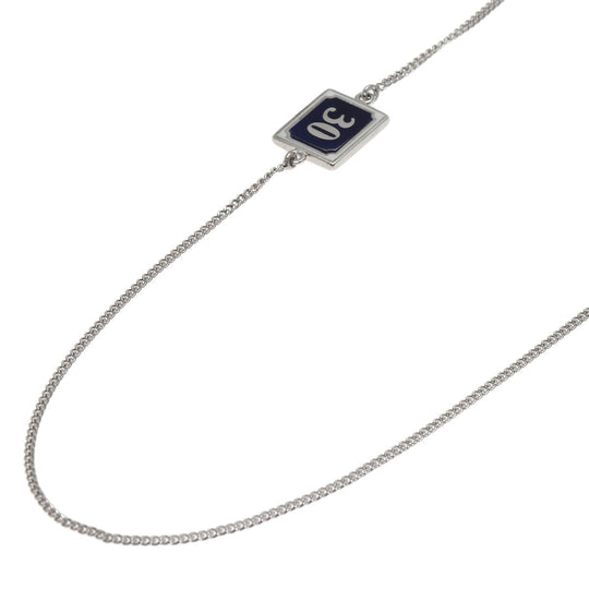 Dior Necklace K18WG Silver Dior Homme Enamel Shell