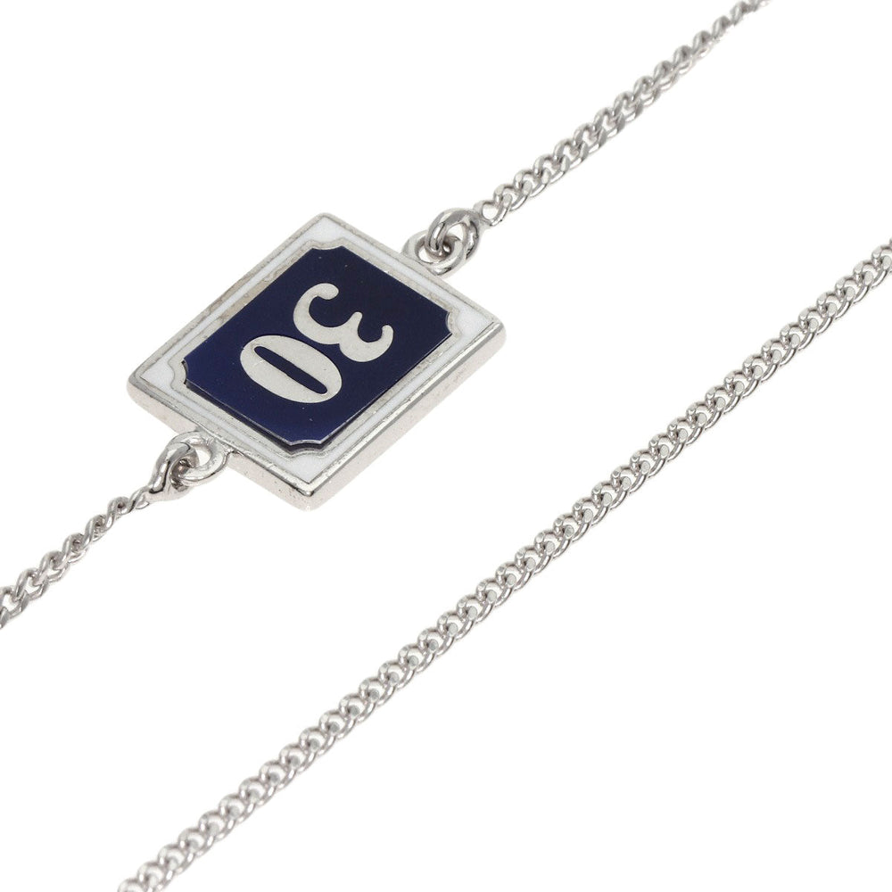 Dior Necklace K18WG Silver Dior Homme Enamel Shell
