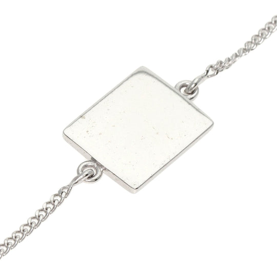 Dior Necklace K18WG Silver Dior Homme Enamel Shell