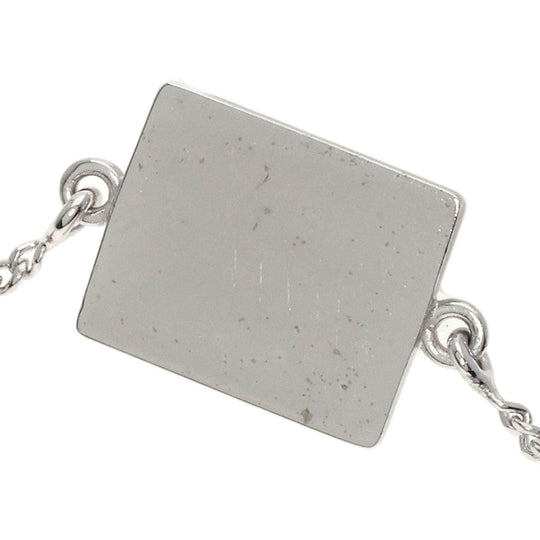 Dior Necklace K18WG Silver Dior Homme Enamel Shell