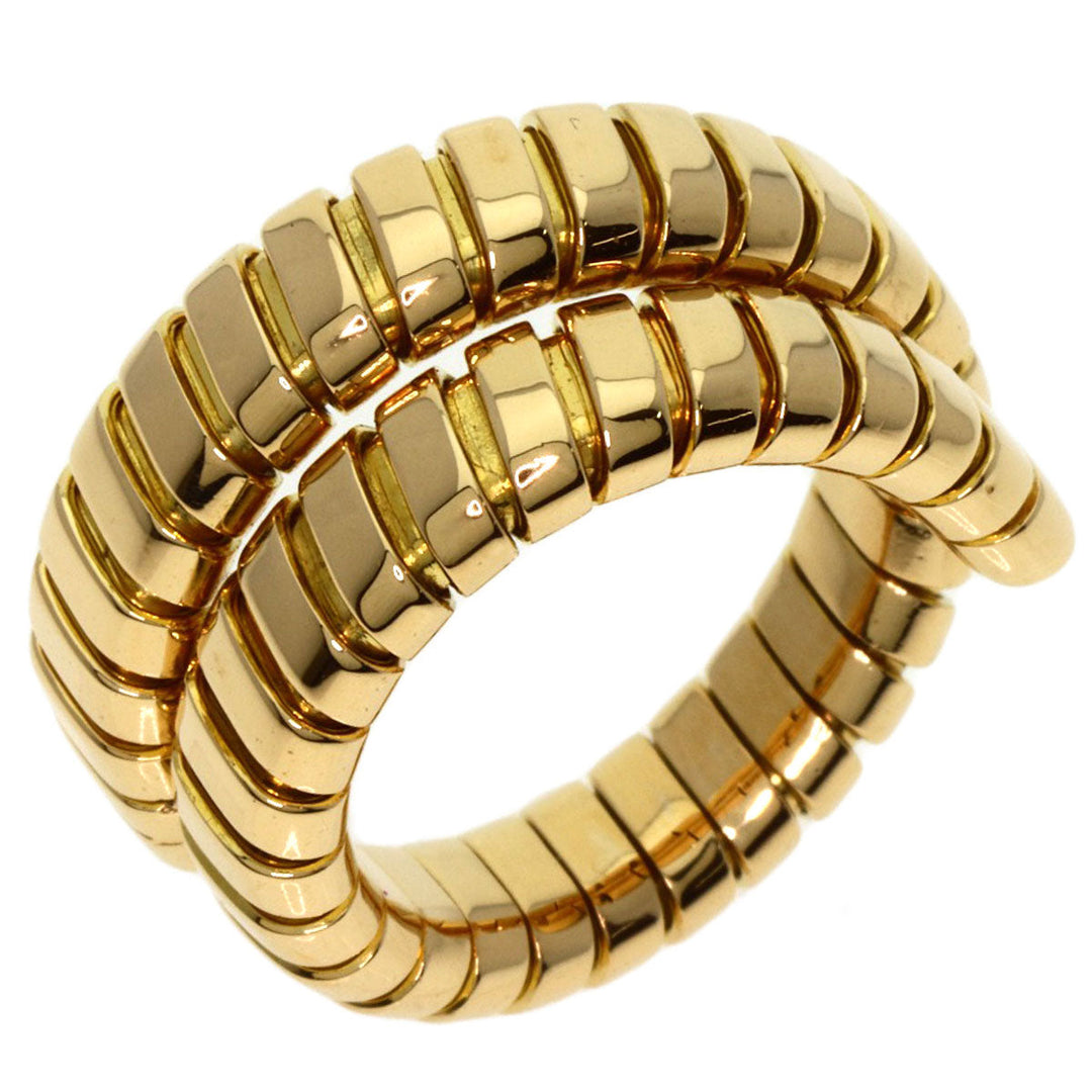 BVLGARI Ring 18K Yellow Gold gold Tubogas Women Used Authentic