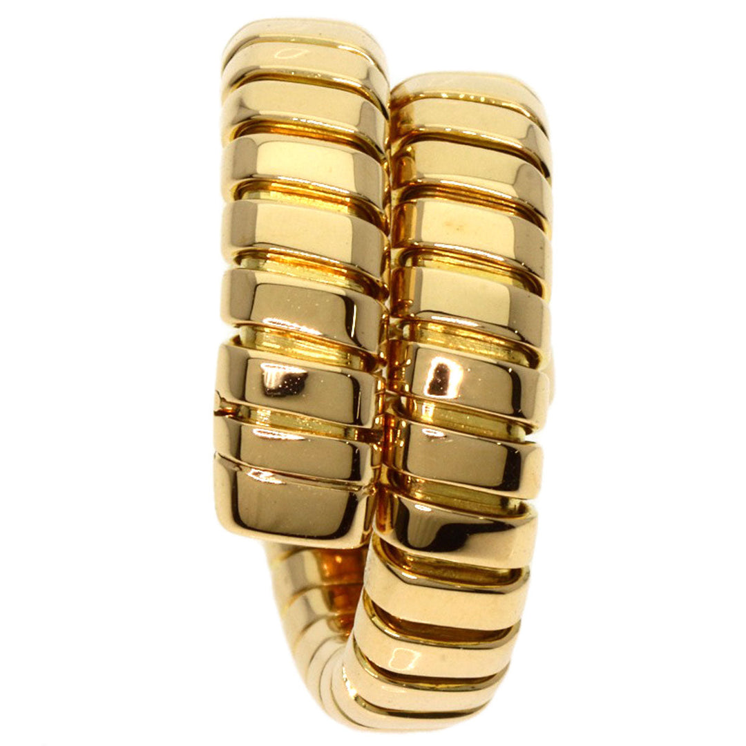 BVLGARI Ring 18K Yellow Gold gold Tubogas Women Used Authentic