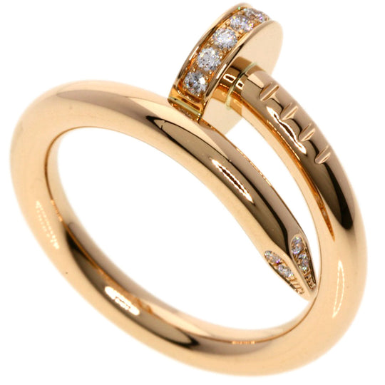 CARTIER Ring 18K Pink Gold gold Juste un Cle Diamond #47