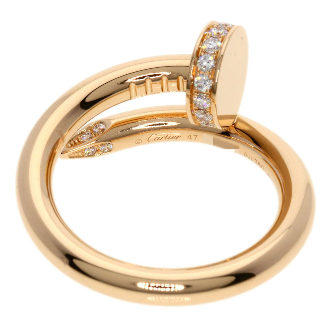 CARTIER Ring 18K Pink Gold gold Juste un Cle Diamond #47