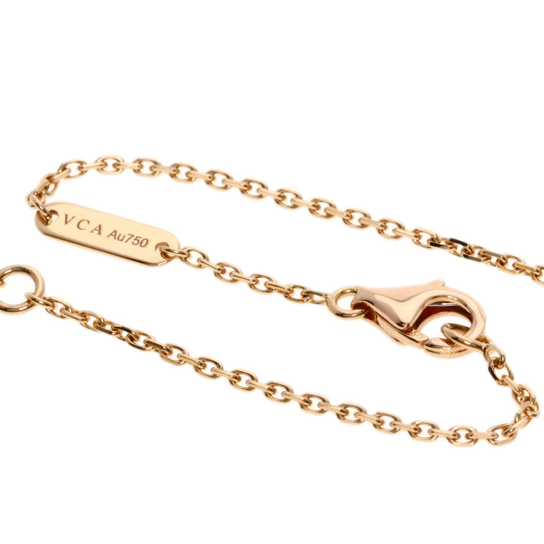 Van Cleef & Arpels Necklace 18K Pink Gold gold Vintage Alhambra Sevres 1P Diamond Women Used Authentic