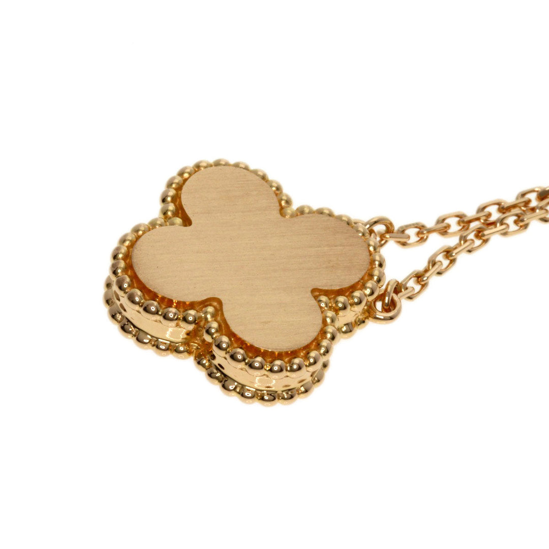 Van Cleef & Arpels Necklace 18K Pink Gold gold Vintage Alhambra Sevres 1P Diamond Women Used Authentic