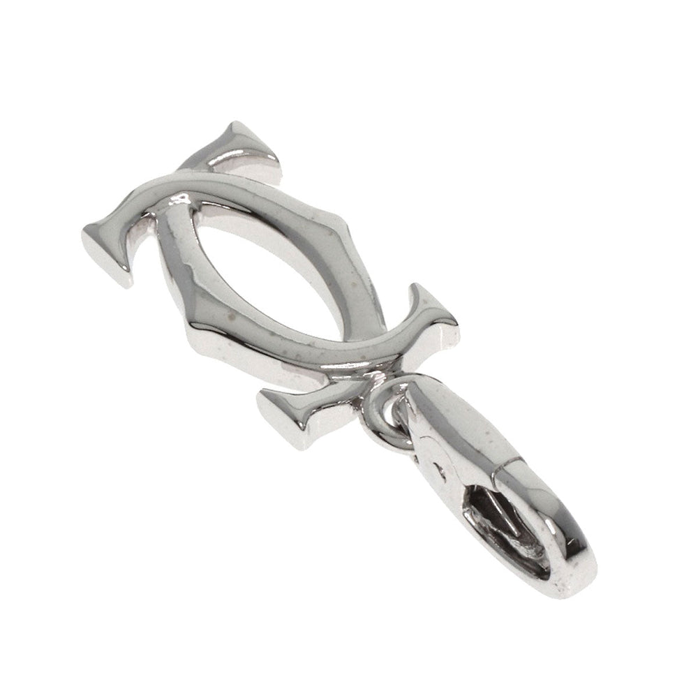 CARTIER Pendant top K18WG Silver 2C logo charm