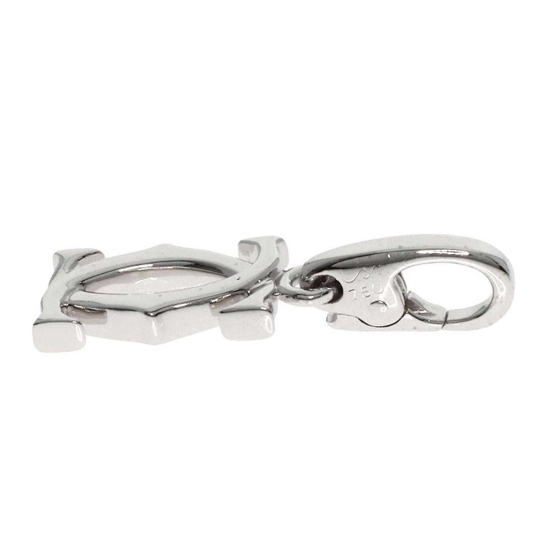 CARTIER Pendant top K18WG Silver 2C logo charm