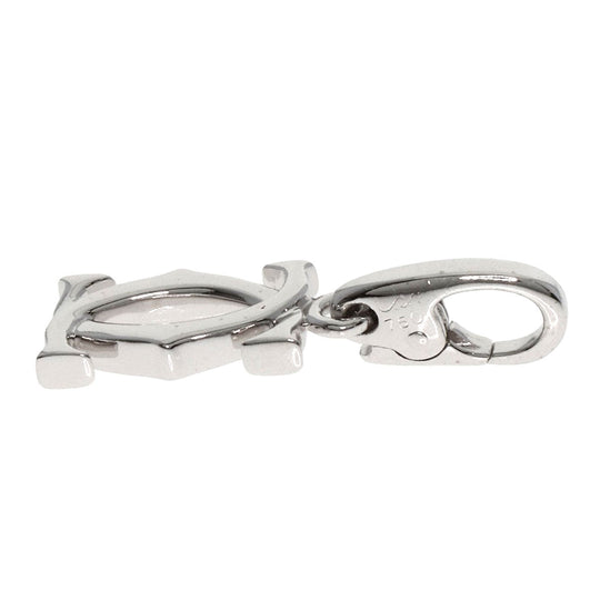 CARTIER Pendant top K18WG Silver 2C logo charm