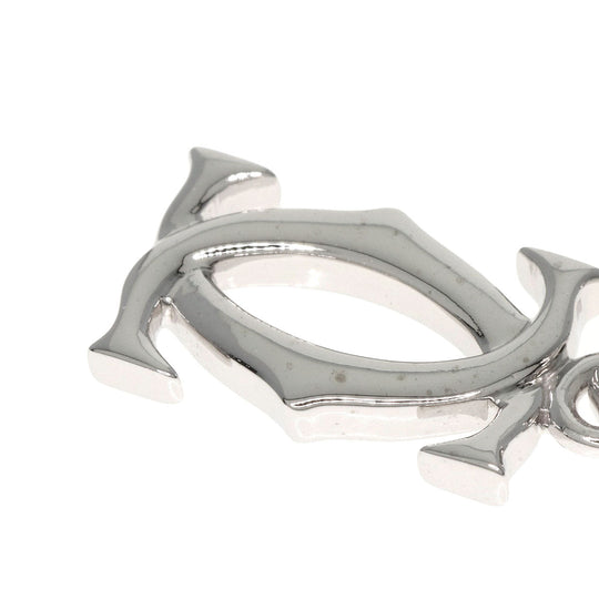 CARTIER Pendant top K18WG Silver 2C logo charm