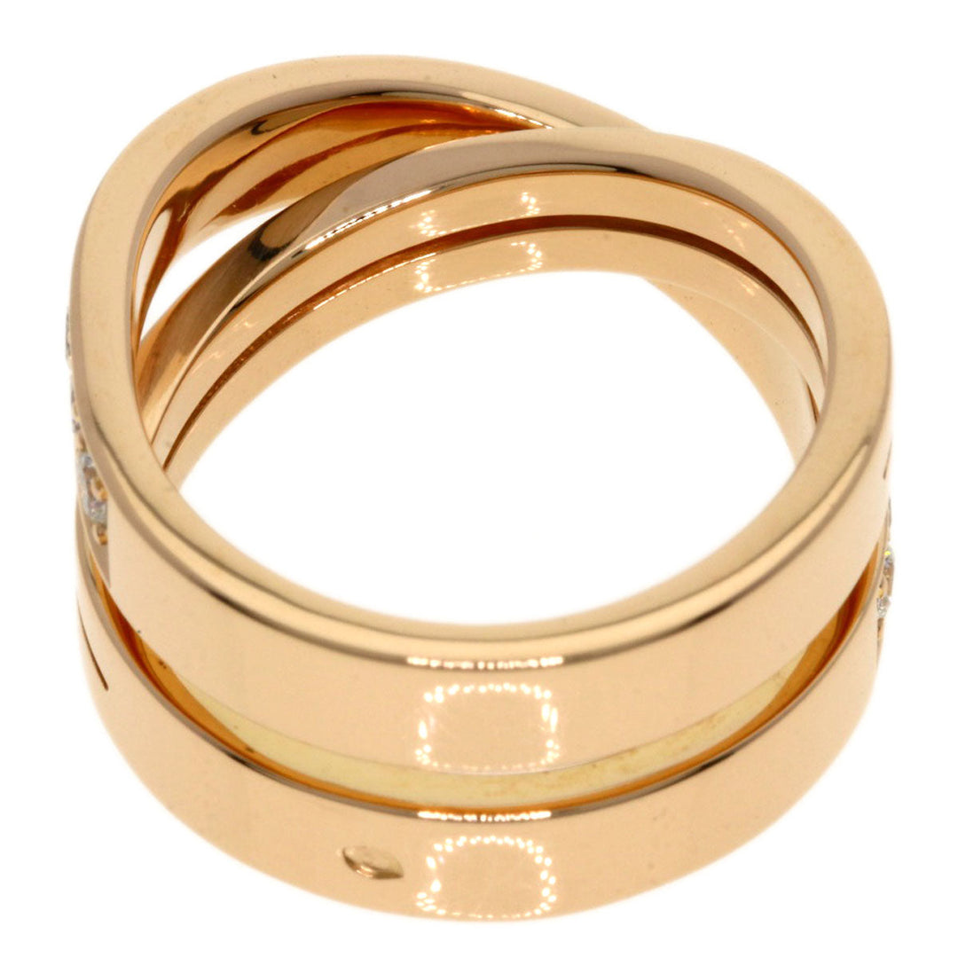 CARTIER Ring 18K Pink Gold gold Etincel de Cartier Diamond #49 Women Used Authentic