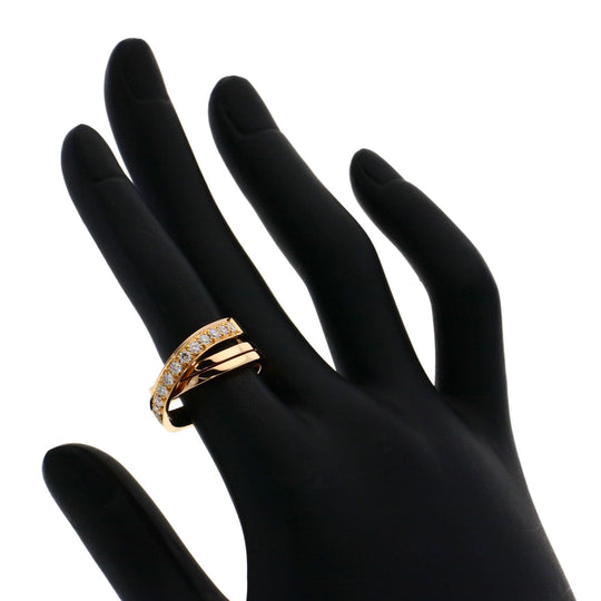 CARTIER Ring 18K Pink Gold gold Etincel de Cartier Diamond #49 Women Used Authentic