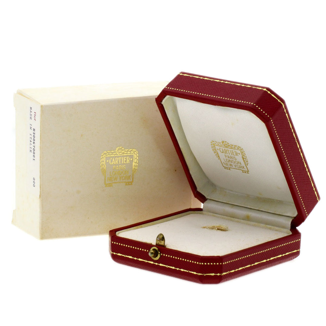CARTIER Pendant top 18K Yellow Gold gold Charm 2C Diamond Women Used Authentic