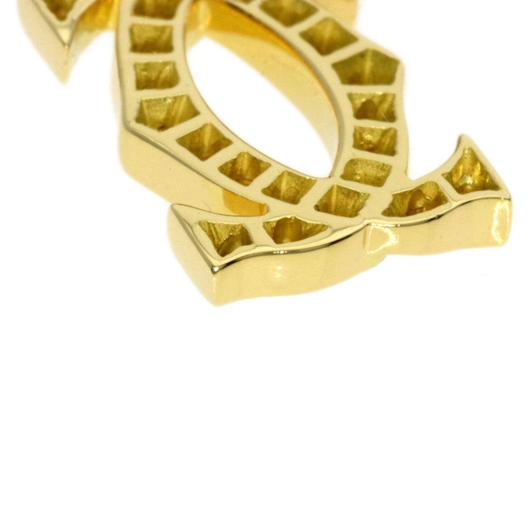 CARTIER Pendant top 18K Yellow Gold gold Charm 2C Diamond Women Used Authentic