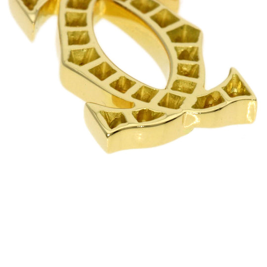 CARTIER Pendant top 18K Yellow Gold gold Charm 2C Diamond Women Used Authentic