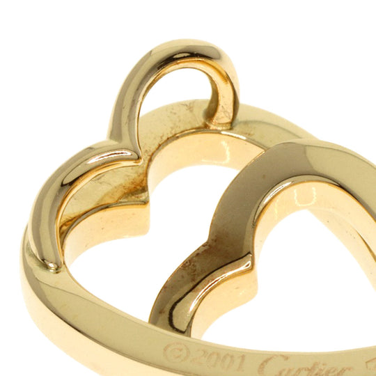 CARTIER Pendant top 18K Yellow Gold gold Interlaced heart Women Used Authentic