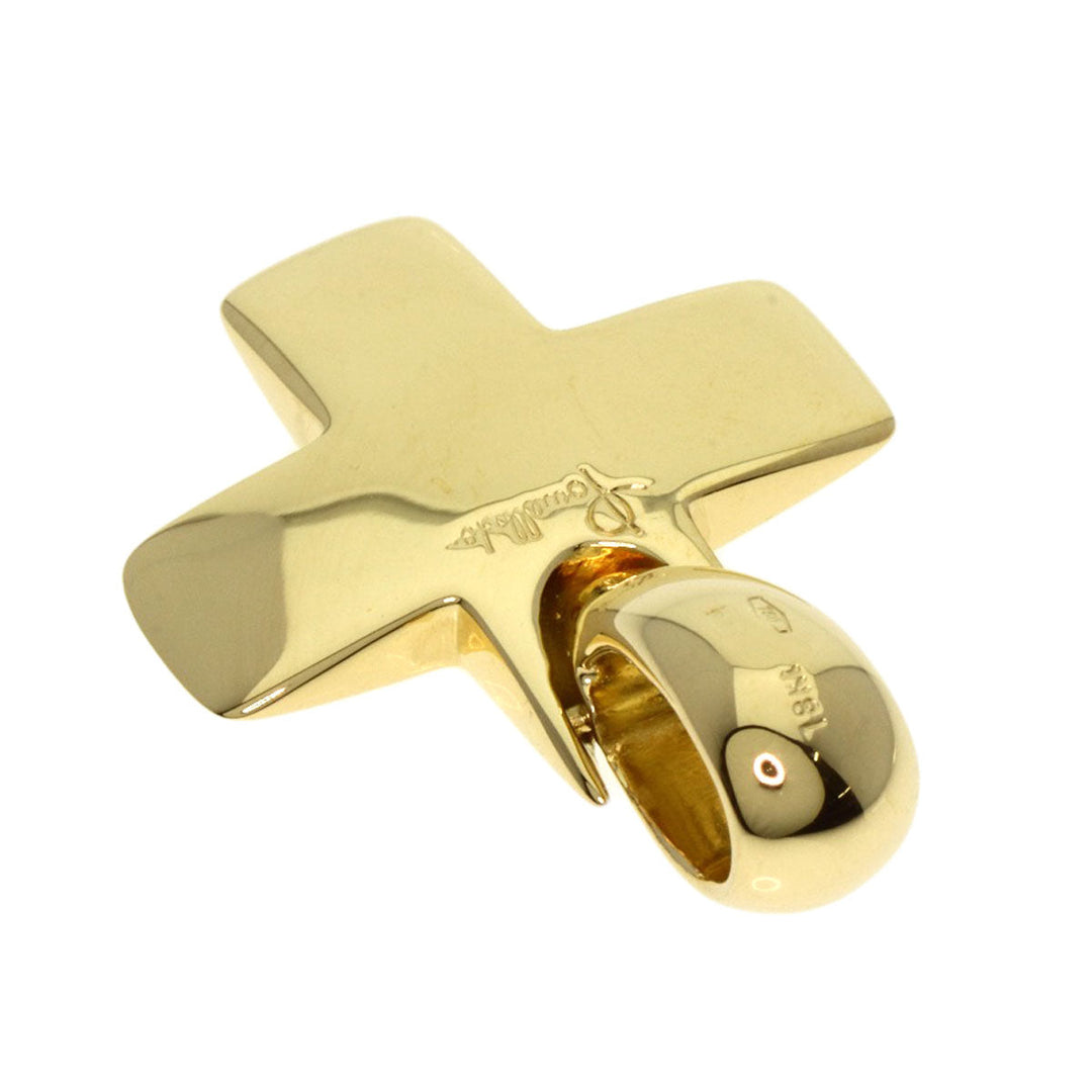 Pomellato Pendant top 18K Yellow Gold gold cross Women Used Authentic