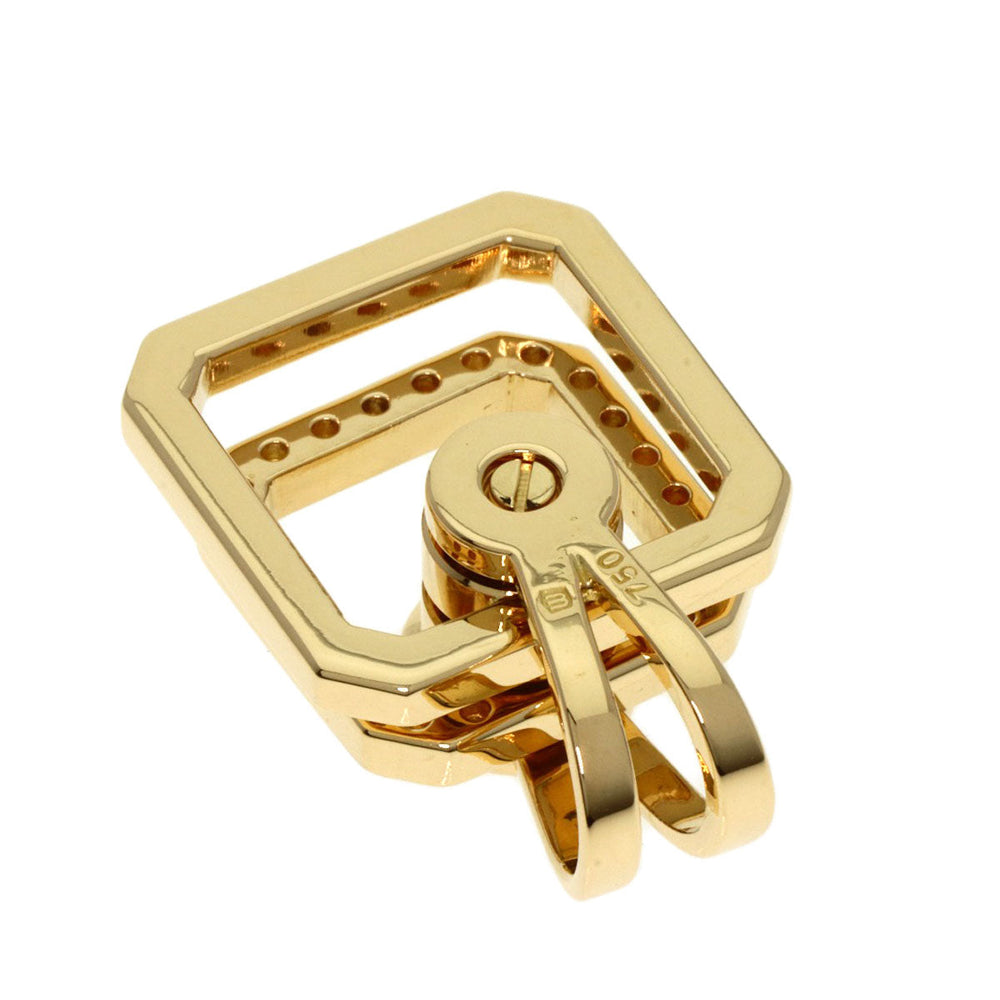 WALTHAM Pendant top 18K Yellow Gold gold Swing diamond Women Used Authentic