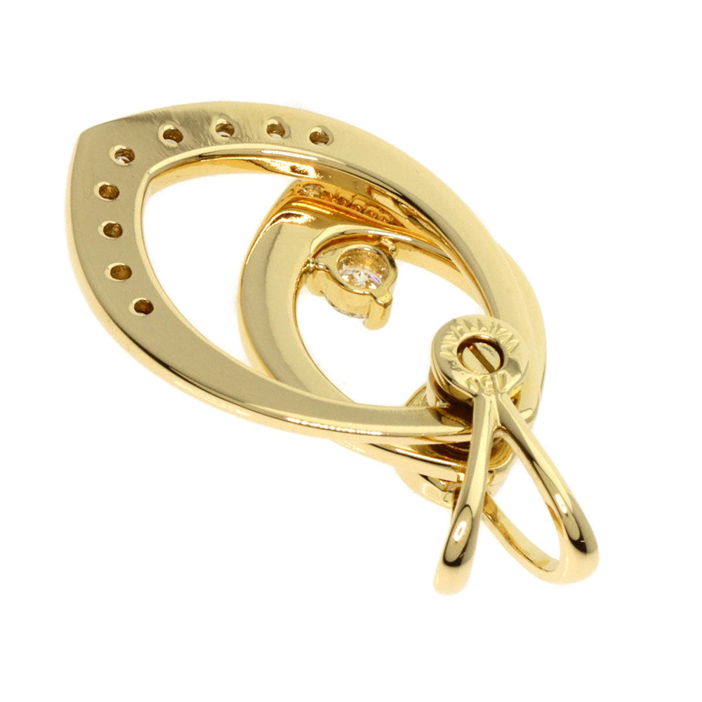 WALTHAM Pendant top 18K Yellow Gold gold Swing diamond Women Used Authentic