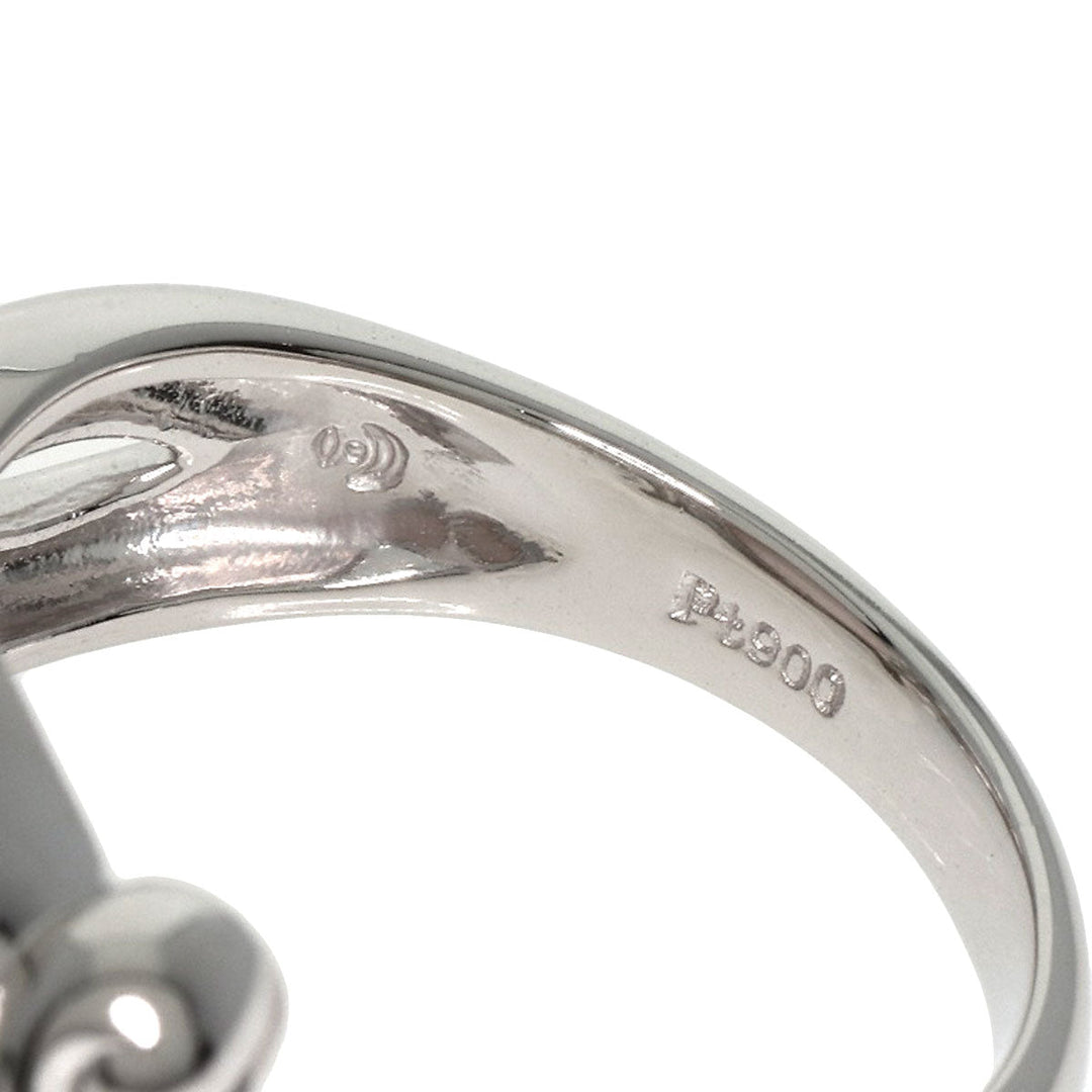 TASAKI Ring PT900 Silver Mabe Pearl Pearl Women Used Authentic