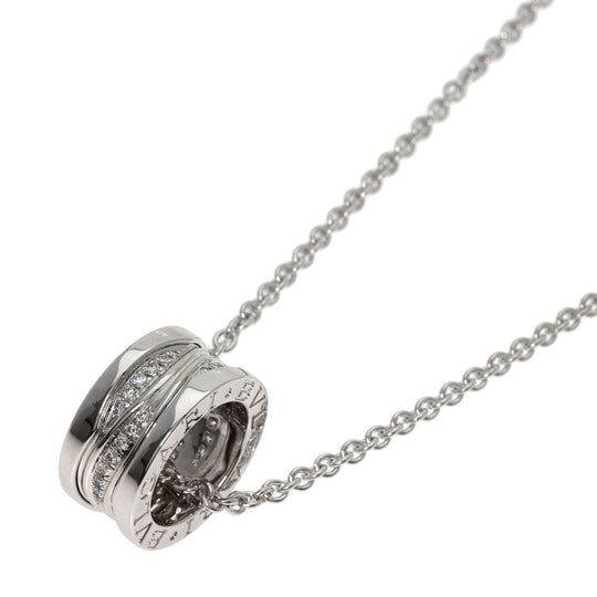 BVLGARI Necklace K18WG Silver B-zero1 B-zero One Legend Diamond