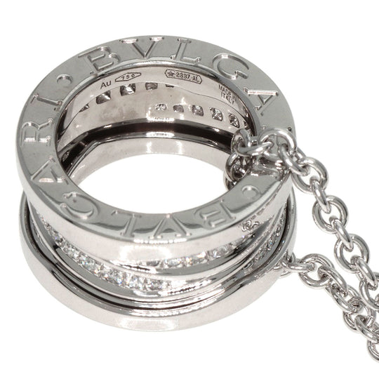 BVLGARI Necklace K18WG Silver B-zero1 B-zero One Legend Diamond